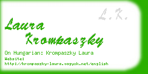 laura krompaszky business card